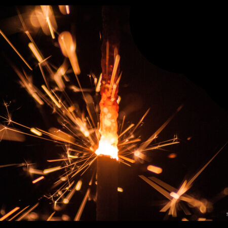 vuurwerk sterretjes-3 - 90x60 - Canvas